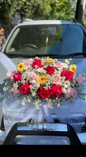 Bunga Hias Mobil Pernikahan di Kantor Wali Kota Palangkaraya