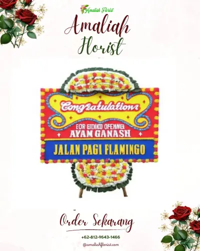 Bunga Papan Congratulation di Kantor Wali Kota Palangkaraya